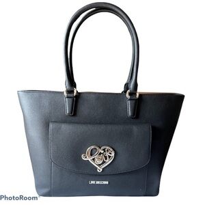 New Love Moschino ❤️ large black tote bag